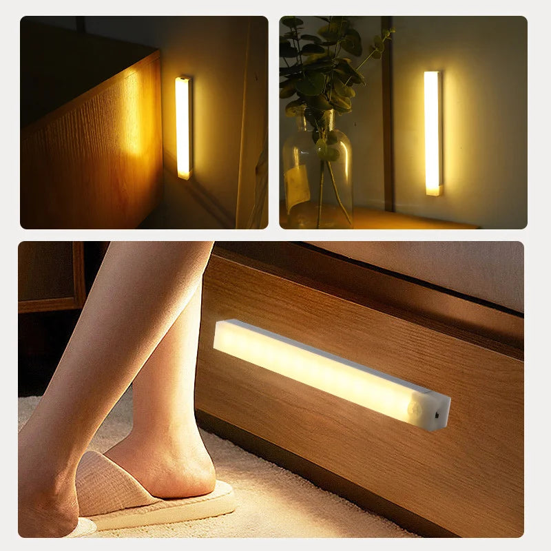 Lampe LED Détecteur de Mouvement Sans Fil Rechargeable USB
