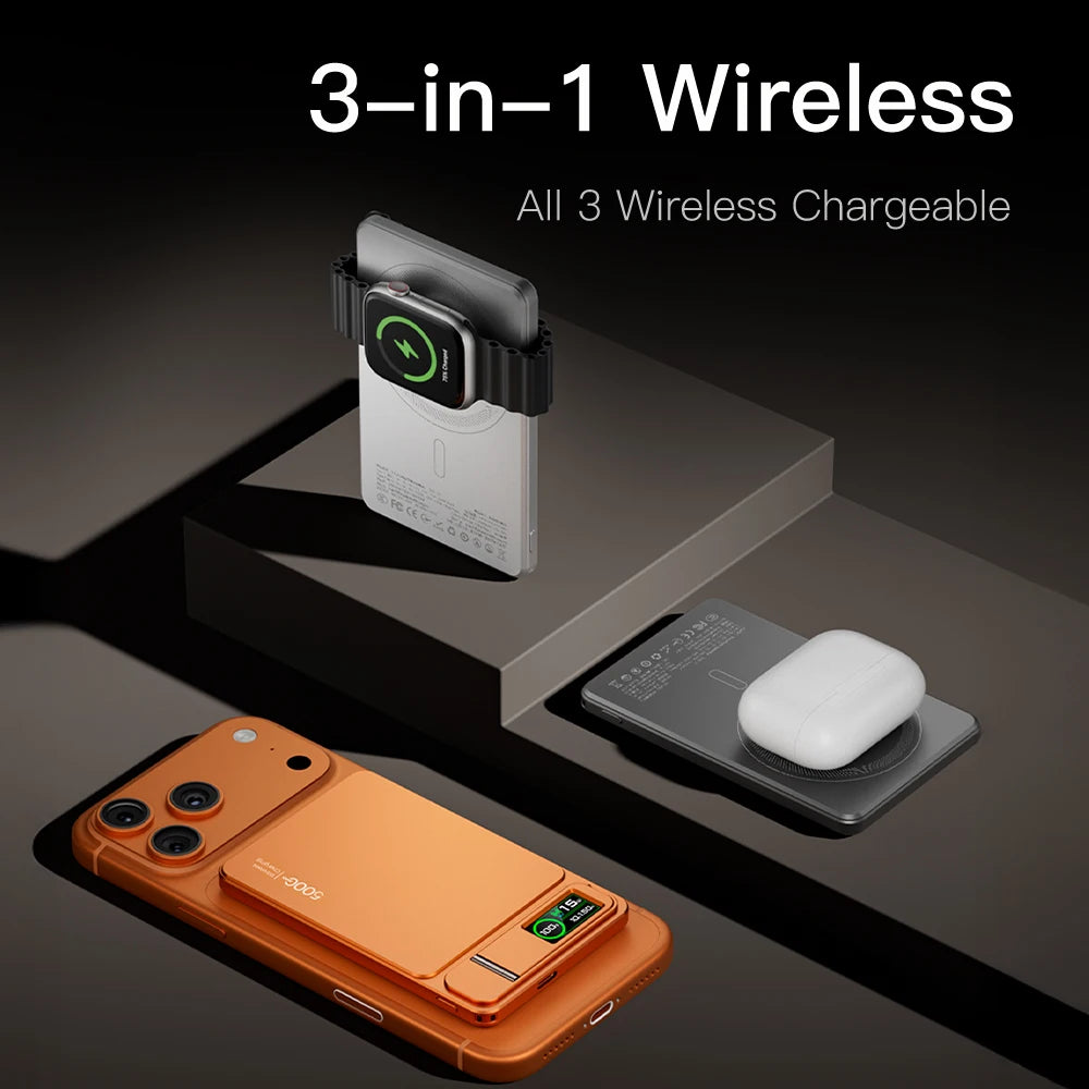 Batterie Externe Magnétique Sans Fil 20W 10000mAh - Charge Rapide