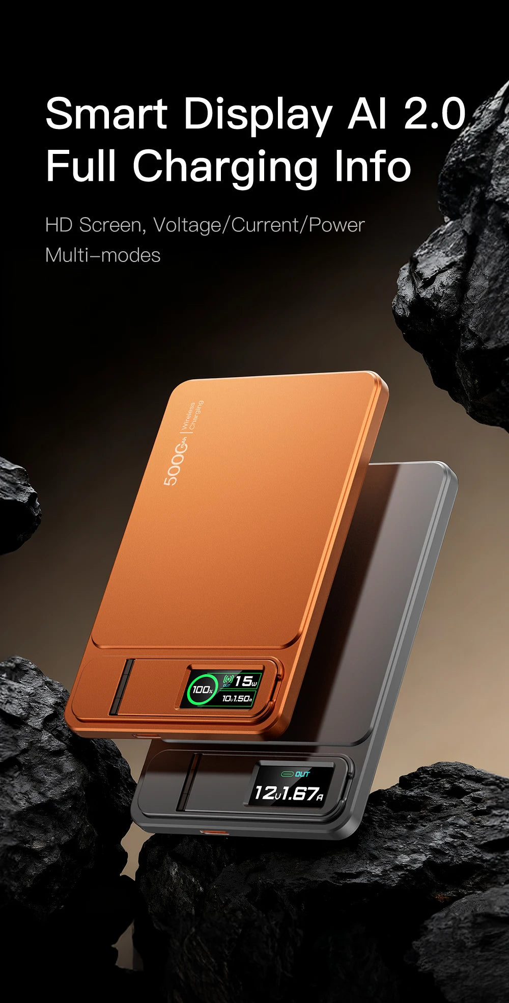 Batterie Externe Magnétique Sans Fil 20W 10000mAh - Charge Rapide