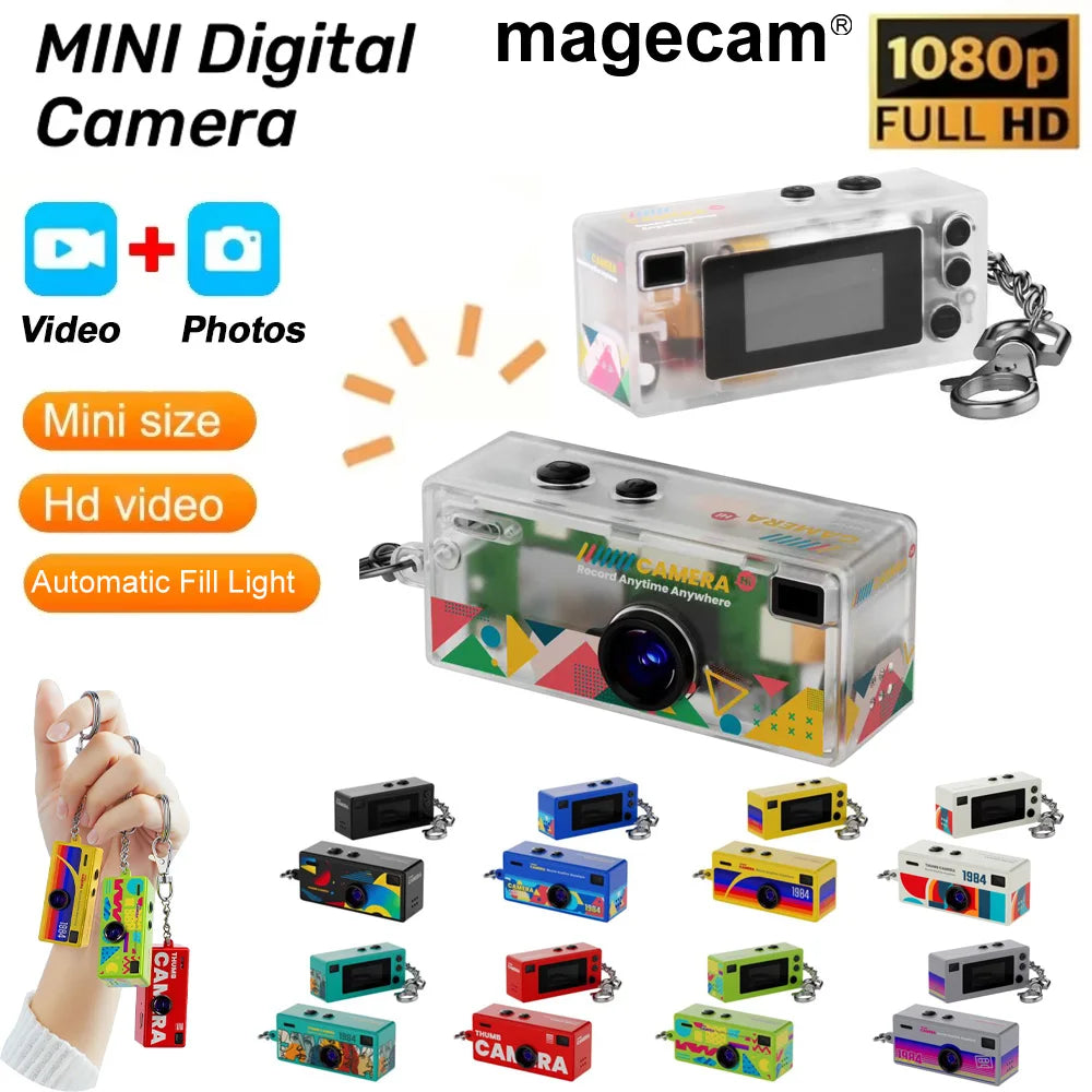 Mini Caméra Rétro 1080P - Ultra-Compacte Design Vintage
