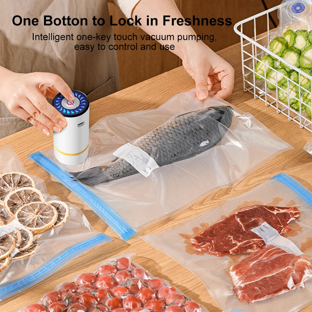 Machine Sous-Vide Électrique Rechargeable + Sacs BPA Free