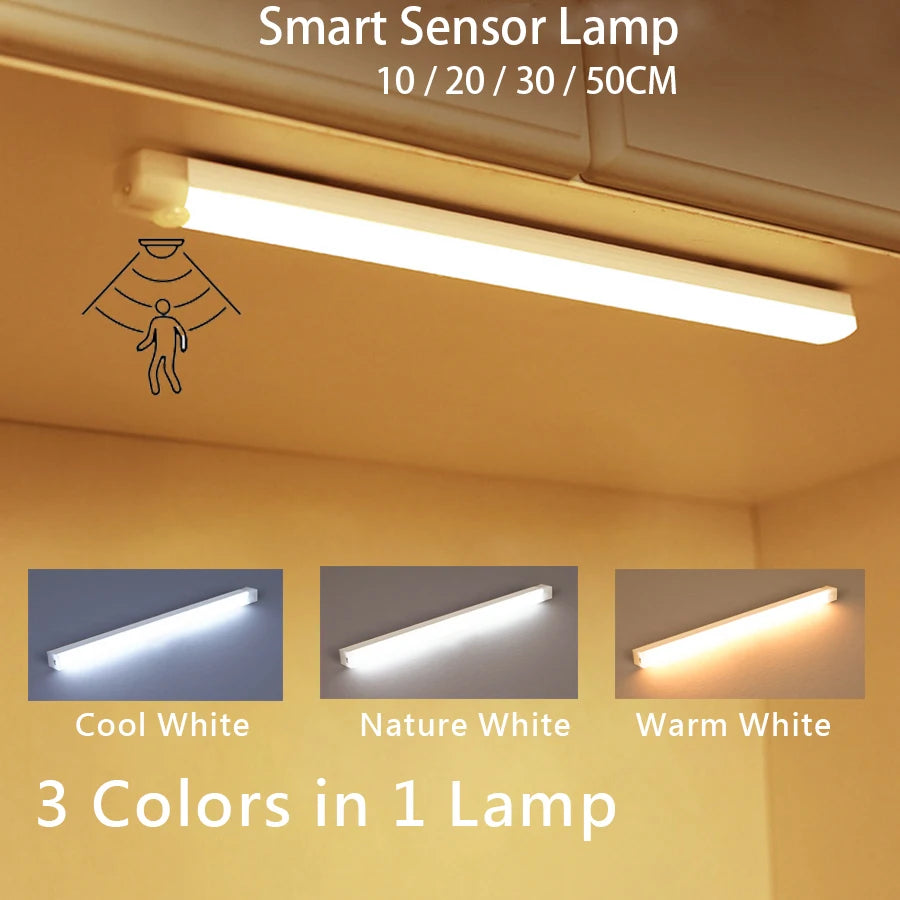 Lampe LED Détecteur de Mouvement Sans Fil Rechargeable USB