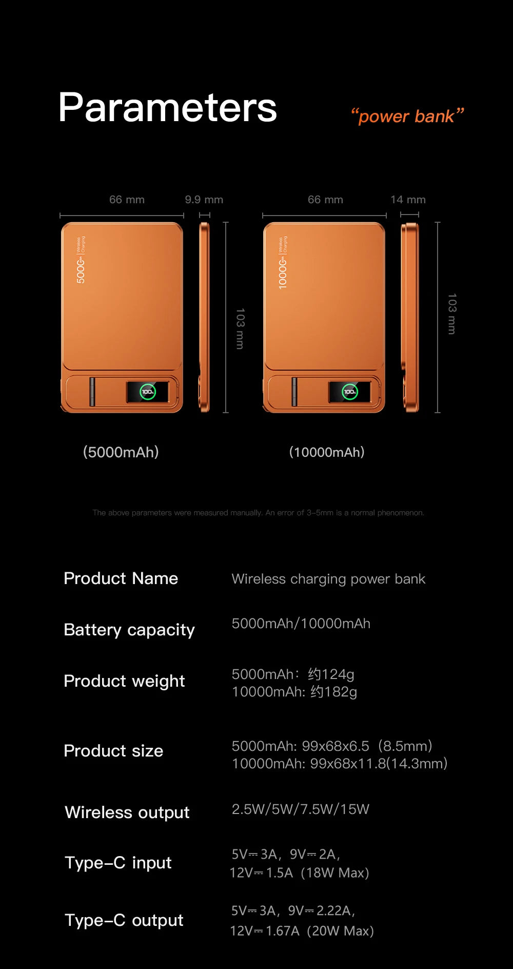 Batterie Externe Magnétique Sans Fil 20W 10000mAh - Charge Rapide