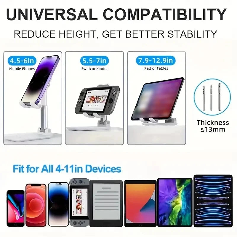 Support Téléphone Pliable Bureau Universel