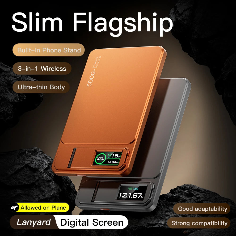 Batterie Externe Magnétique Sans Fil 20W 10000mAh - Charge Rapide