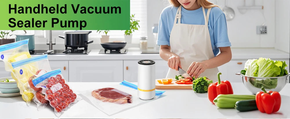 Machine Sous-Vide Électrique Rechargeable + Sacs BPA Free