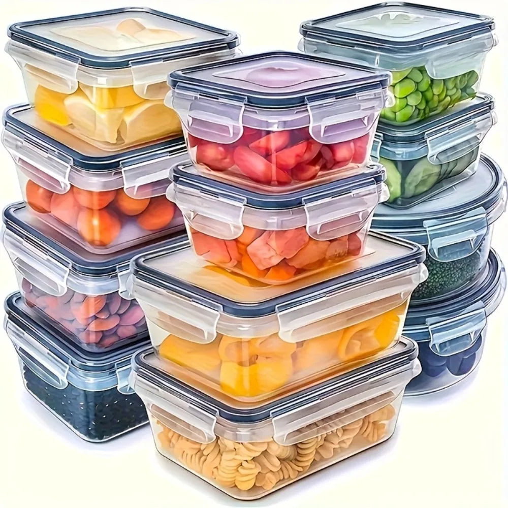 Boîtes de Conservation Hermétiques Sans BPA - Set 8 pièces