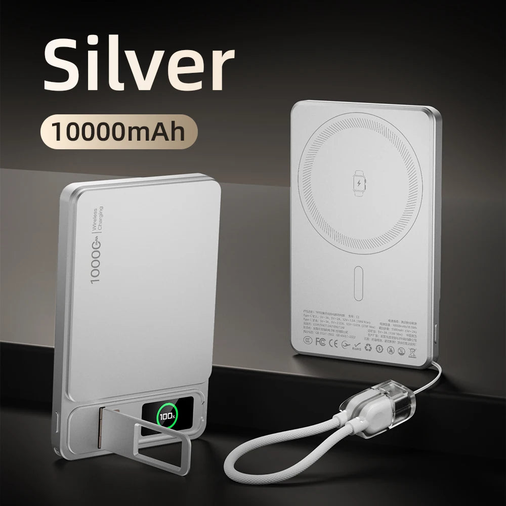 Batterie Externe Magnétique Sans Fil 20W 10000mAh - Charge Rapide
