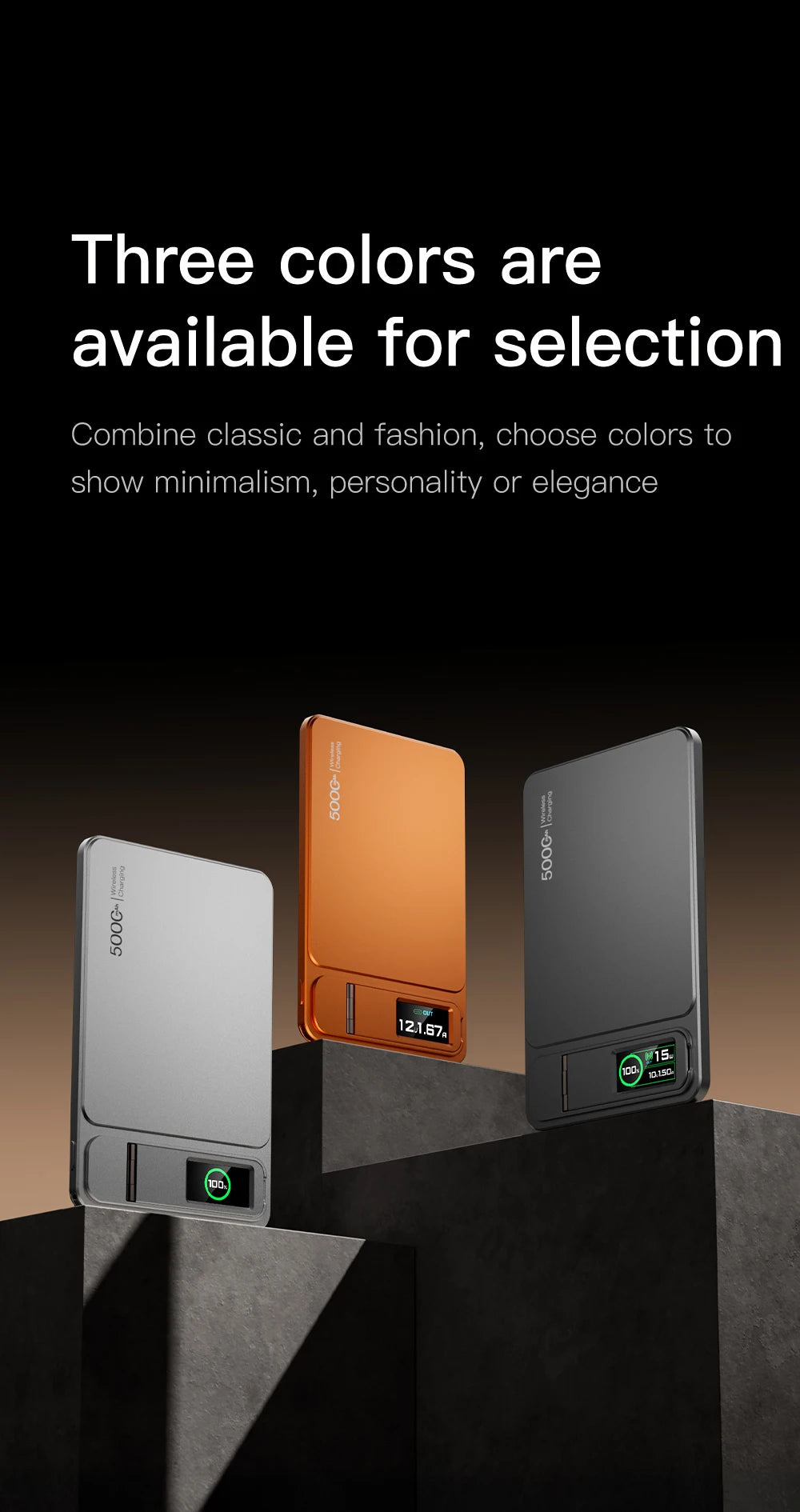 Batterie Externe Magnétique Sans Fil 20W 10000mAh - Charge Rapide