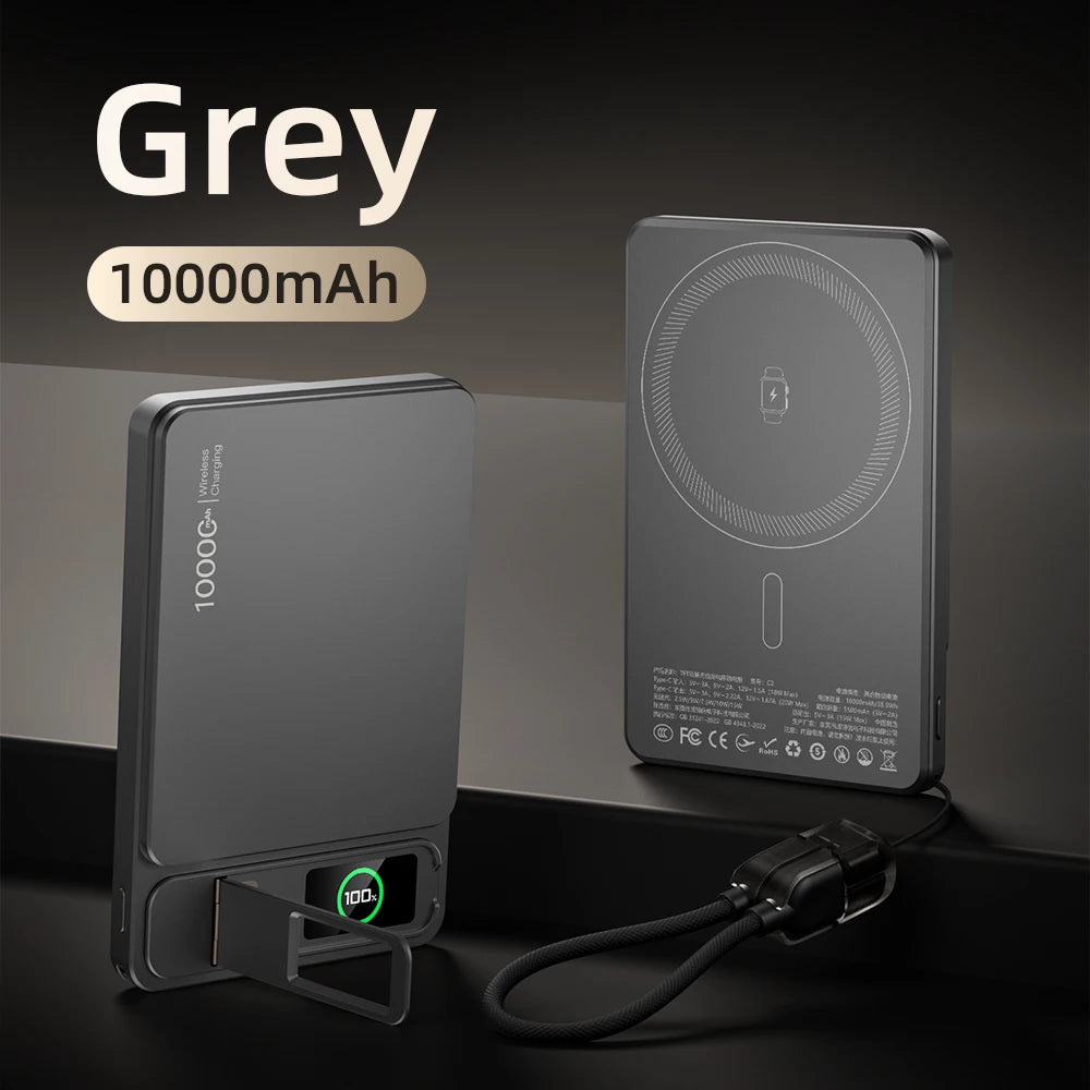 Batterie Externe Magnétique Sans Fil 20W 10000mAh - Charge Rapide